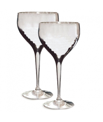Culinary Concepts - Pair of Hammered Wine Goblets